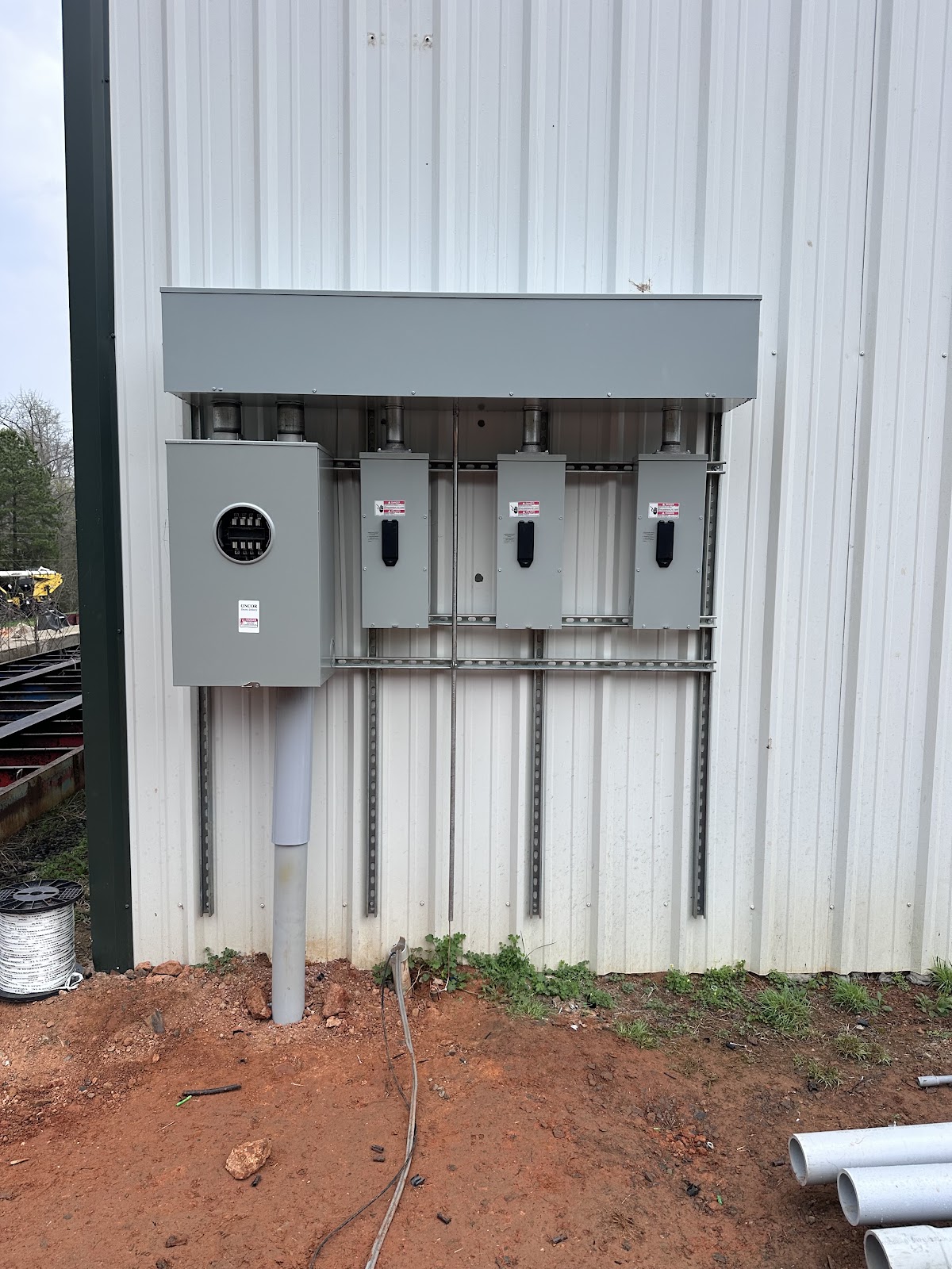 Electrical panel wiring detail